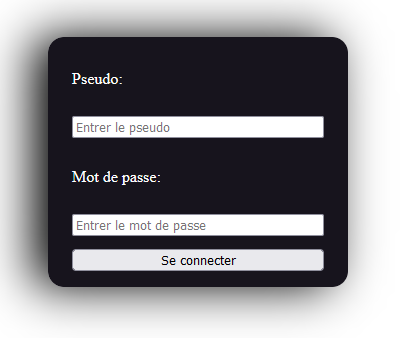 Page de login