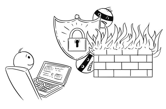 Cartoon to present firewall