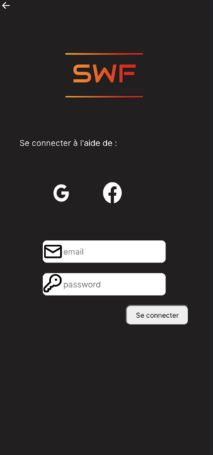 page de connexion