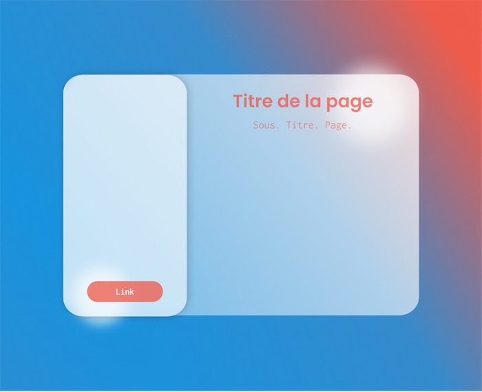 Première version du design