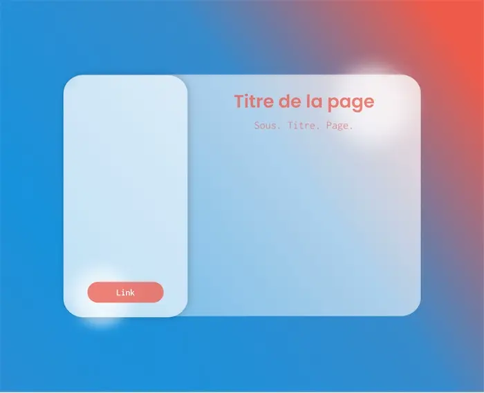 Première version du design