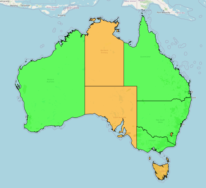 Australie & ses états