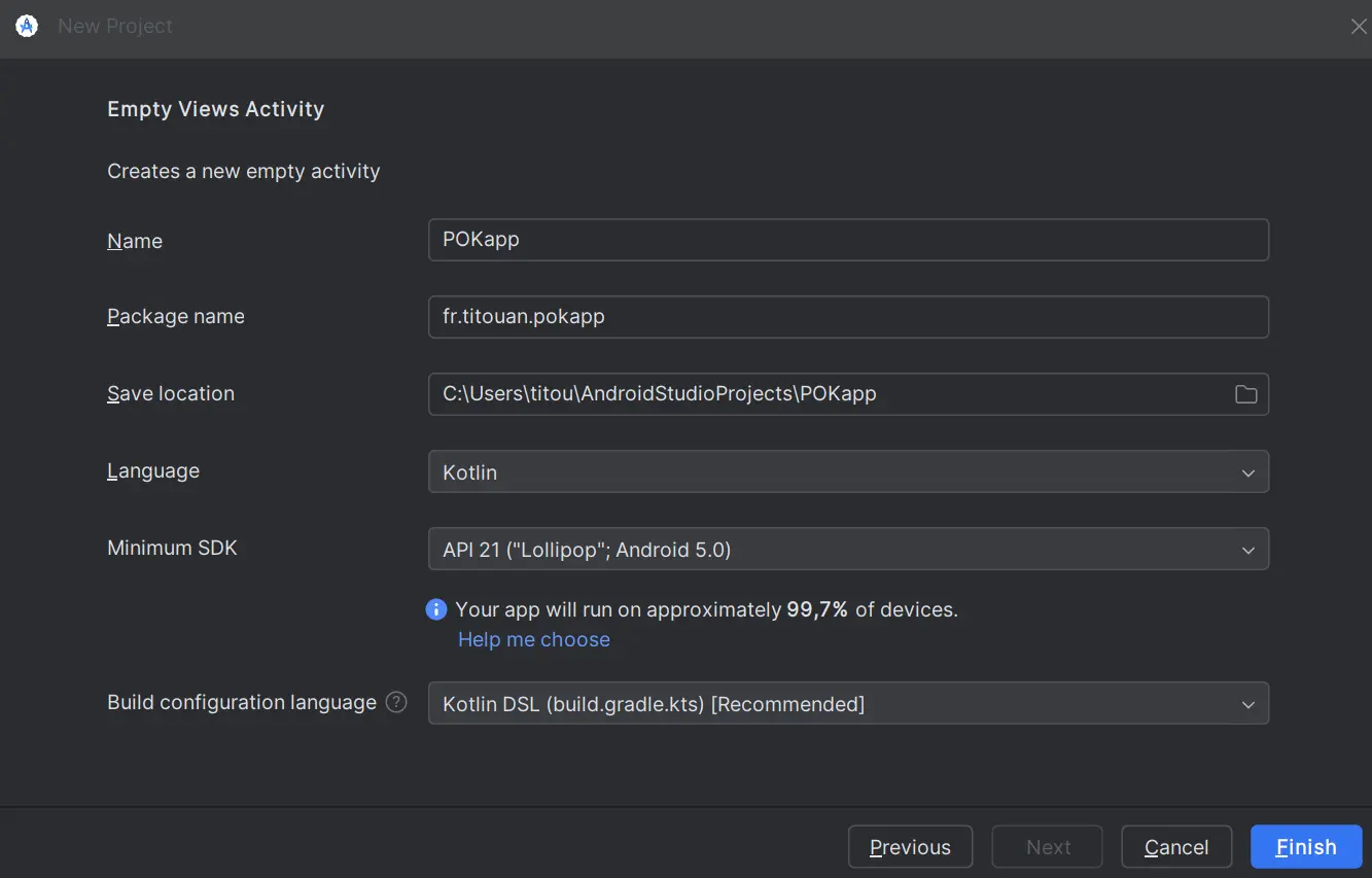 Initialisation Projet