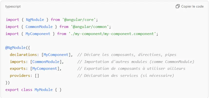 Exemple NgModule